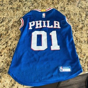 Philadelphia Sixers Pet Jersey Size Medium